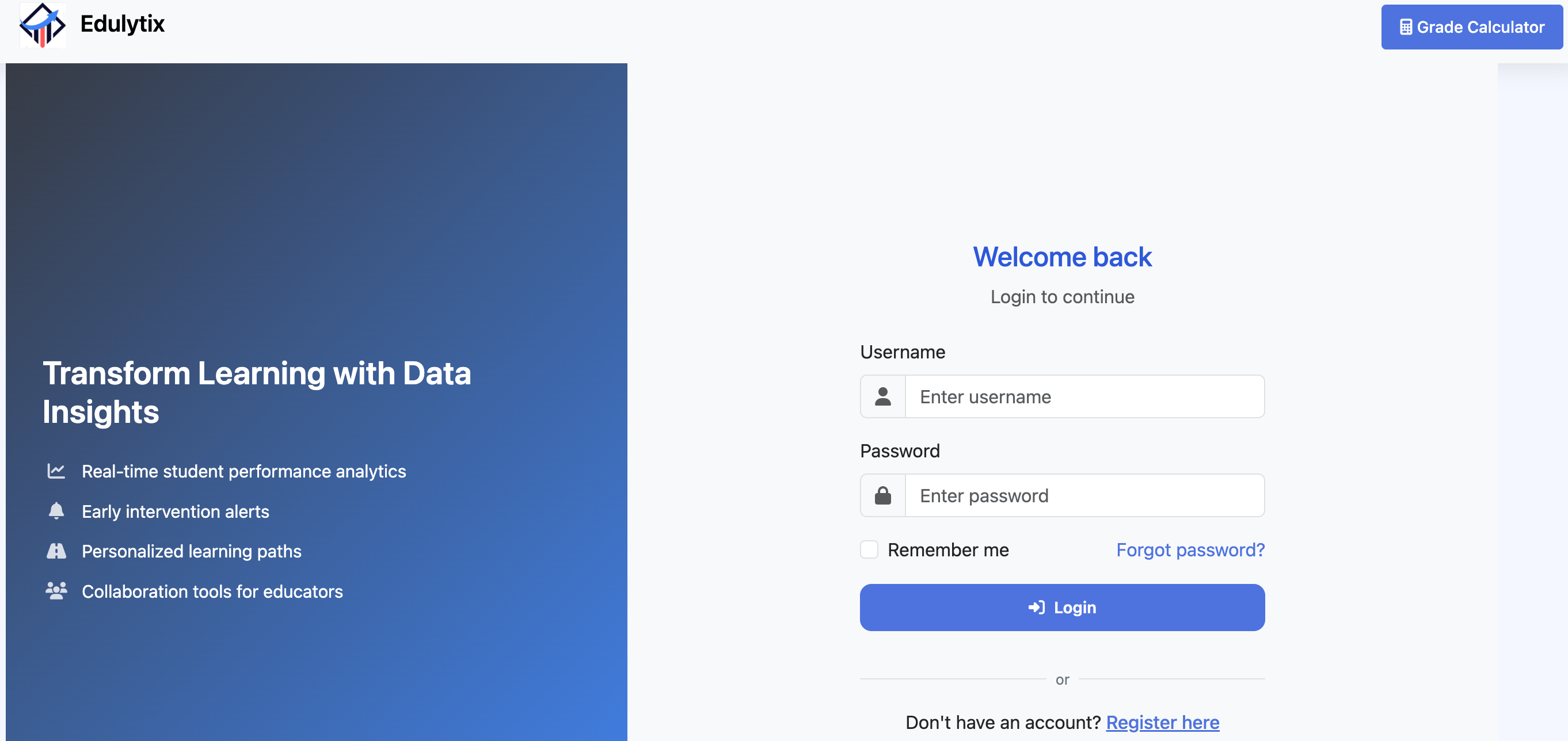 Edulytix – Academic Performance & Learning Management Platform